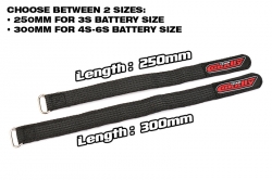 CORALLY stahovací pásky 350x20mm, černé, 2 ks