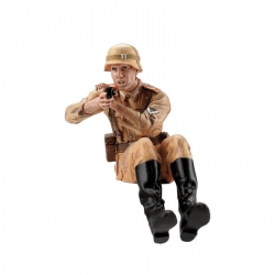 1:16 Schwimmwagen: Sedící figurka střelce, ručně malovaná