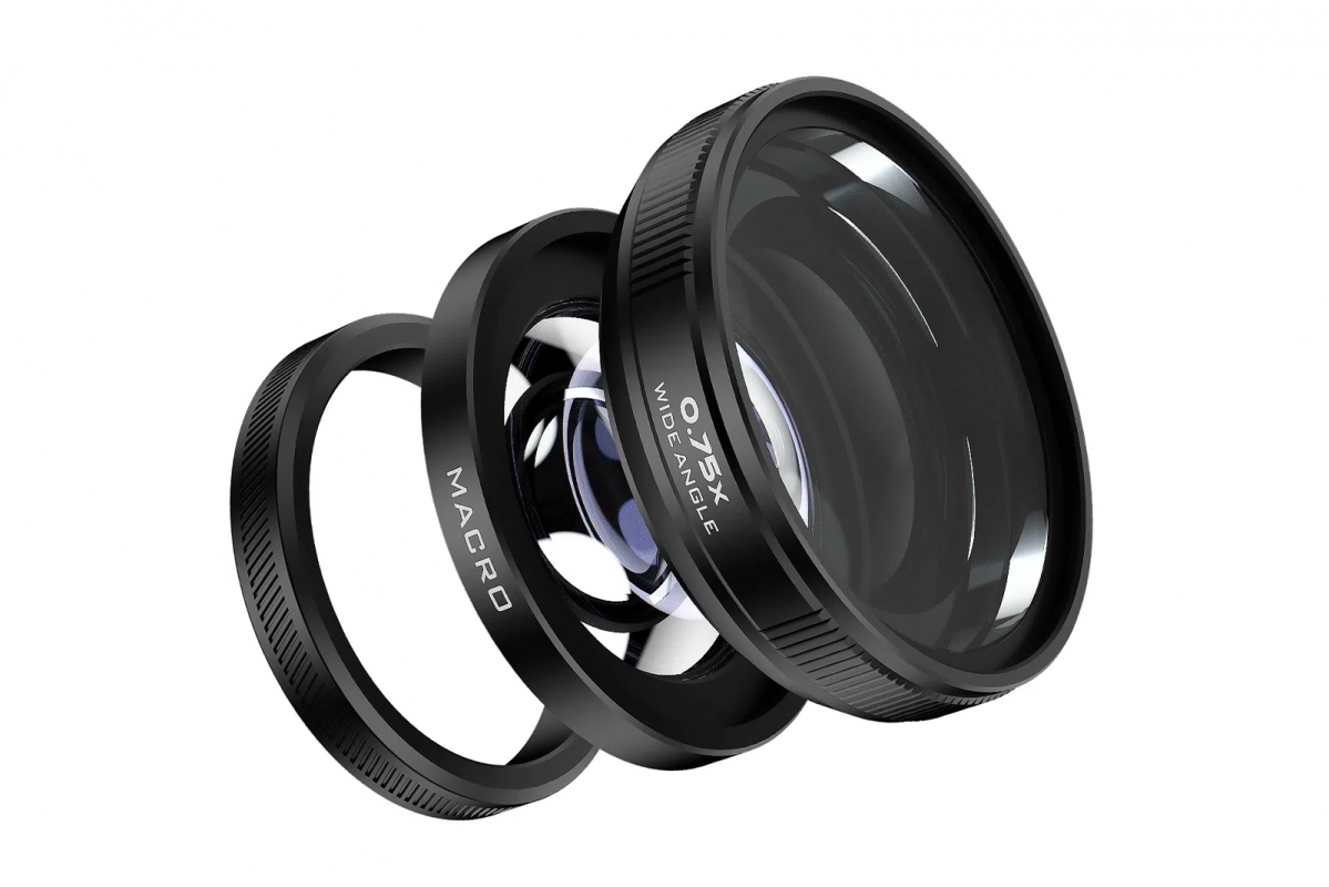 Freewell 2v1 makro a širokoúhlý objektiv pro Fuji X100VI/X100V černá