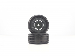 Czarny, Truggy, Przód, 2 szt., przyklejane na opony