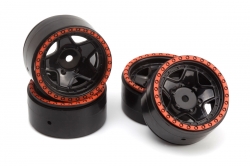 CL-5 Beadlock disky 1.2in (červené/4 ks) HPI160867