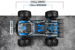1:20 BackZon Spryte MT Turbo 4WD RTR Monster Truck (modrý)