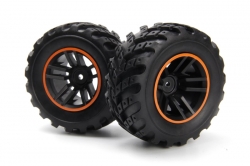 1:20 Spryte MT/ST 4WD: Kola kompletní (oranžová)
