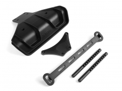 1:8 QuantumRX Flux 4S: Zadní difuzor a sloupky karoserie Rally