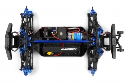 Hliníkový držák motoru, modrá