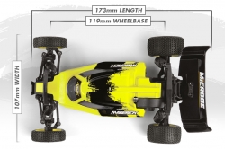 1:24 Maverick Microbe Flux Buggy 2WD RTR (žltá)