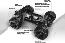 1:16 Maverick Qbit MT Flux Monster Truck RTR (Blau)