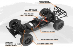 1:24 Maverick Microbe SC Short Course 2WD RTR (Orange)