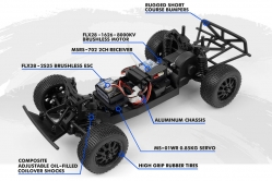 1:24 Microbe SC Flux Short Course 2WD RTR (modrý)