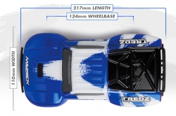 1:24 Microbe SC Flux Short Course 2WD RTR (modrý)