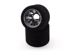 Opony tylne Moss, PAN CAR 1:10, tarcza srebrna, sh 35 (2 szt.)