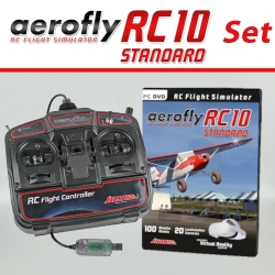 Aerofly RC10 Standard DVD pro Windows 10/11 s USB ovladačem
