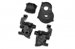 1:10 Hobbytech Brushless Buggy XMid 2WD: Skříň převodovky a kryt držáku motoru