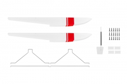Kavan Pilatus PC-6 Porter 1500mm: czerwone pływaki