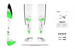Kavan Twisty 1512mm ARF (zelený)