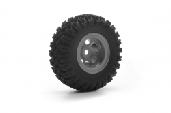 Kavan GRE24: Sada šedých ráfků a pneu MT Crawler (4 ks)