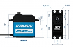 Kavan GO-1053MGW BB HiVolt DIGITÁLIS szervo (vízálló)