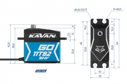 Kavan GO-11T82SHV MG BB HiVolt DIGITAL servo