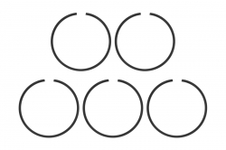 Kavan FS400AR: Pístní kroužek (5ks) 