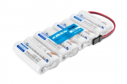 Vysílačový akumulátor Eneloop Sanyo NiMH AA 9,6V 2000mAh (plochý)