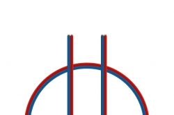 Kábel dvojlinka 2x0,35 mm2, modro/červená (PVC) KAV36.3007