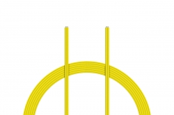 Kábel PVC 0.055mm2 10m (žltý) KAV36.3021Y