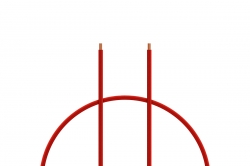 Kábel silikón 2.5mm2 1m (červený) KAV36.3038