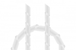 Špirálová bužírka 10x8,2 mm transparentná 1m KAV36.61103