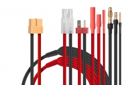 XT60 Nabíjací kábel COMBO (Dean-T Gold 2 3,5 4 Tamiya) KAV36.656