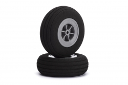 Mechová kolečka Deluxe 130mm s drážkami (2 ks)