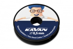 Oceľové lanko pre upútané modely 0,5mm, 50 m KAV50.189