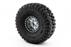 1,9'' aluminiowe felgi beadlock do 1:10 crawler/expedition srebrne (2 szt.)