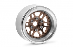 1.9'' Hliníkové beadlock disky offset -10 mm pre 1/10 crawler/expedícia bronzové - 2 ks KAV52.2.017