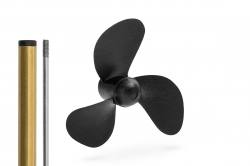 Wał okrętowy z tuleją 225mm śruba 40mm