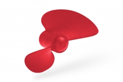 Lodná skrutka 35X/M4 RED Nylon 2L KAV53.13620