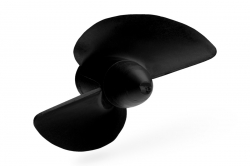 Závodní lodní šroub 2listý, levý, stoupání 40 mm, průměr 31 mm, M4