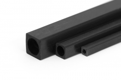 Uhlíkový hranol dutý s okrúhlym otvorom 5x5/4mm 1m KAV60.35554