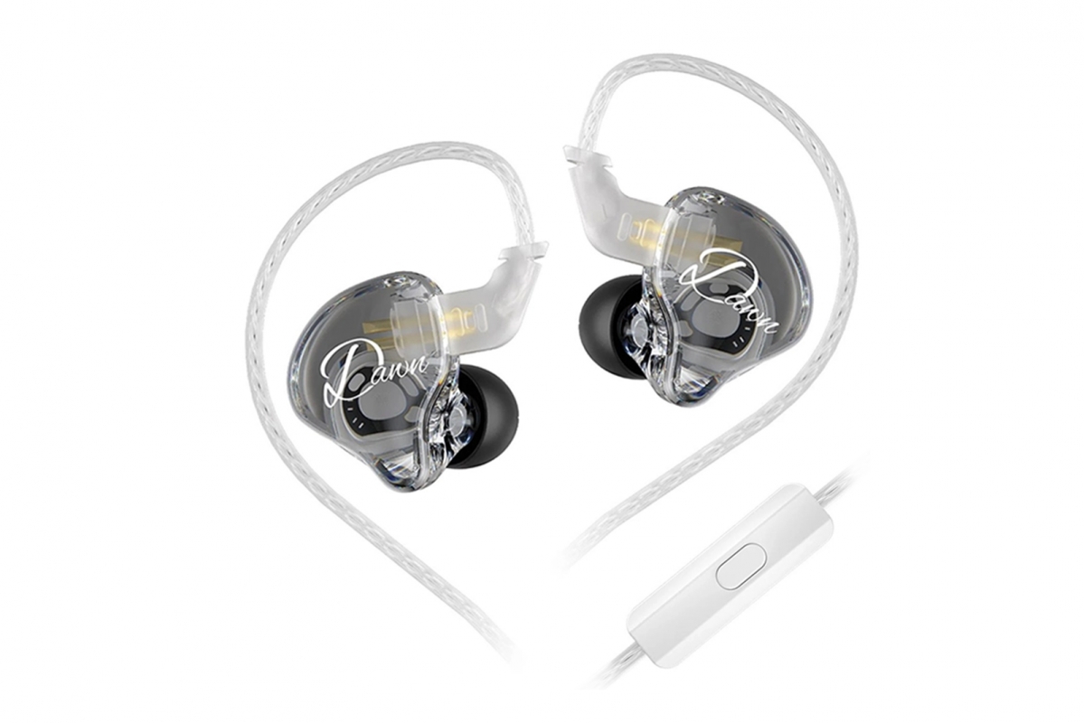 KZ Dawn Sluchátka s mikrofonem (Silver-plated cable)
