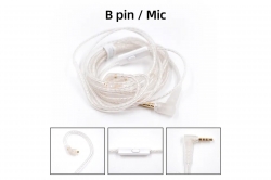 KZ postriebrený upgrade kábel 2PIN (B-Pin) KZ83