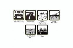 X-CYCLONE SPORT 1/5 24mm hex Black Rims, 2 ks