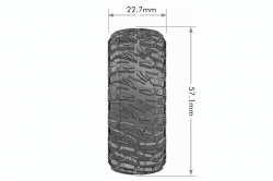 CR-MALLET 1.0 – kompletní 1:18 a 1:24 Crawler kola s černými disky pro 7mm hex (2 ks)
