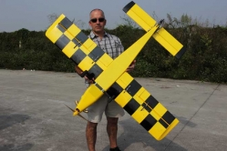 65″ Turbo Duster - žlutá/modrá 1,65m