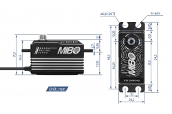 Mibo 1/10 Onroad Waterproof Brushless Servo (Low Profile)