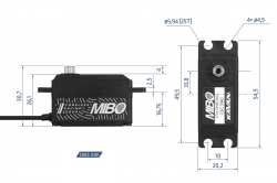 MIBO 1/10 Onroad Low Profile Coreless Servo