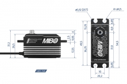 MIBO 1/10 Offroad Low Profile Brushless Servo
