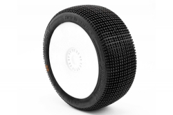 ADDICTIVE V2 BUGGY S3 (MEDIUM) nalepené pneumatiky, biele disky, 2 ks. MX-PCW2004-S3