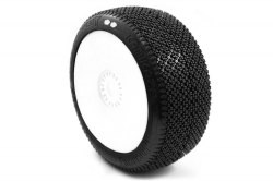 KAMIKAZE V2 BUGGY S1 (SUPER SOFT) nalepené pneumatiky, bílé disky, 2 ks. MX-PCW2005-S1