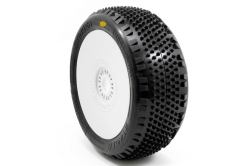 STINGER V4 BUGGA A2 (SOFT) nalepené pneumatiky, biele disky, 2 ks. MX-PCW2009-A2