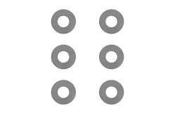 RC vrtulník OMP Hobby M5: Podložka 3x7x0,5