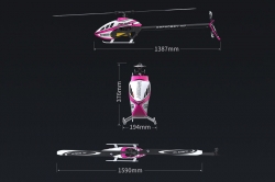 RC helikopter OMP Hobby M7 készlet (narancssárga)